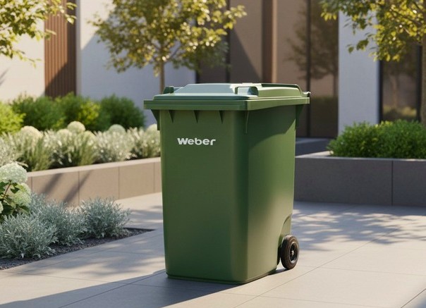 Contenedor negro exterior
