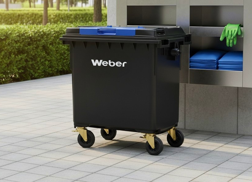 Contenedor negro exterior