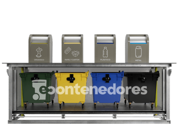 Contenedor soterrado metálico