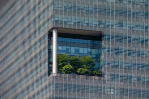 vista de oficina desde afuera