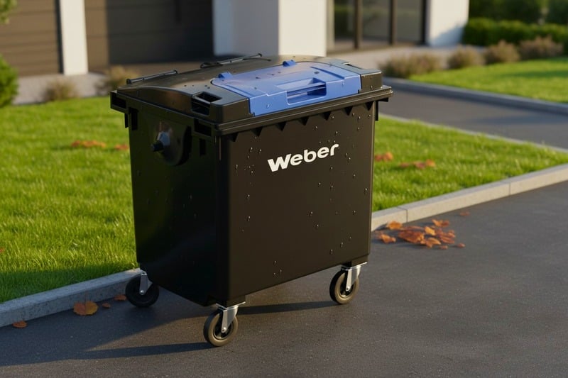 Contenedor negro exterior